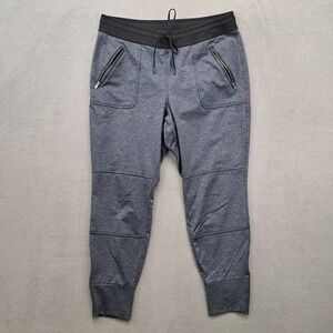 Athleta Mens Grey Jogger Pants Size L Zip Pockets Athletic Casual 34x28